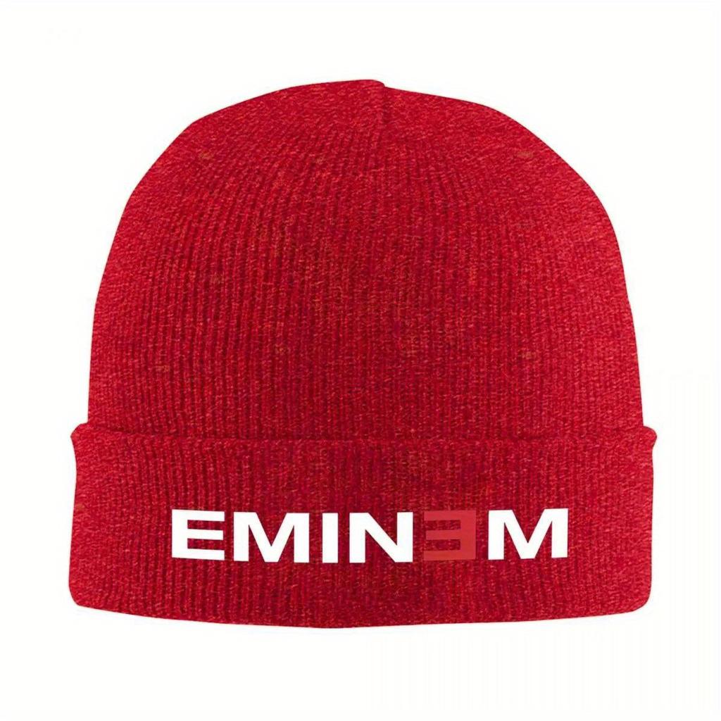 Эминем Рэпер Rap God Вязаная Шапка Женская Мужская Шапки Осень Зима Шапка Олд Скул Музыка Хип-Хоп Кепка