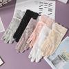 New Sunscreen Gloves Women's Spring Summer Outdoor Riding Driving Lace Non-slip Bow