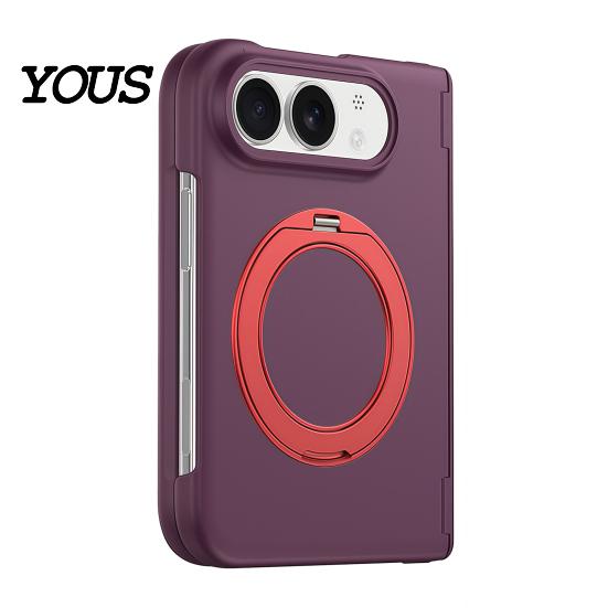 Защитный чехол с защитой от падения, матовый, магнитный, для IPhone Duo, с кольцом 360 градусов, вращающаяся крышка без кольца, держатель-присоска, беспроводная зарядка