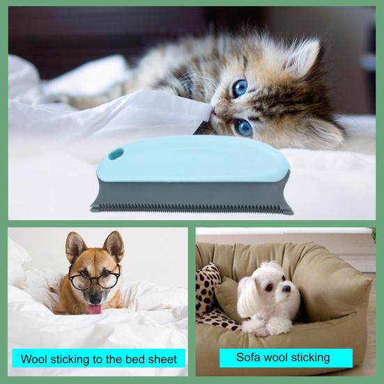 Щетка для удаления шерсти кошек и собак, многоразовая, удалитель шерсти домашних животных с удобной ручкой, легко чистится, универсальный удалитель шерсти домашних животных
