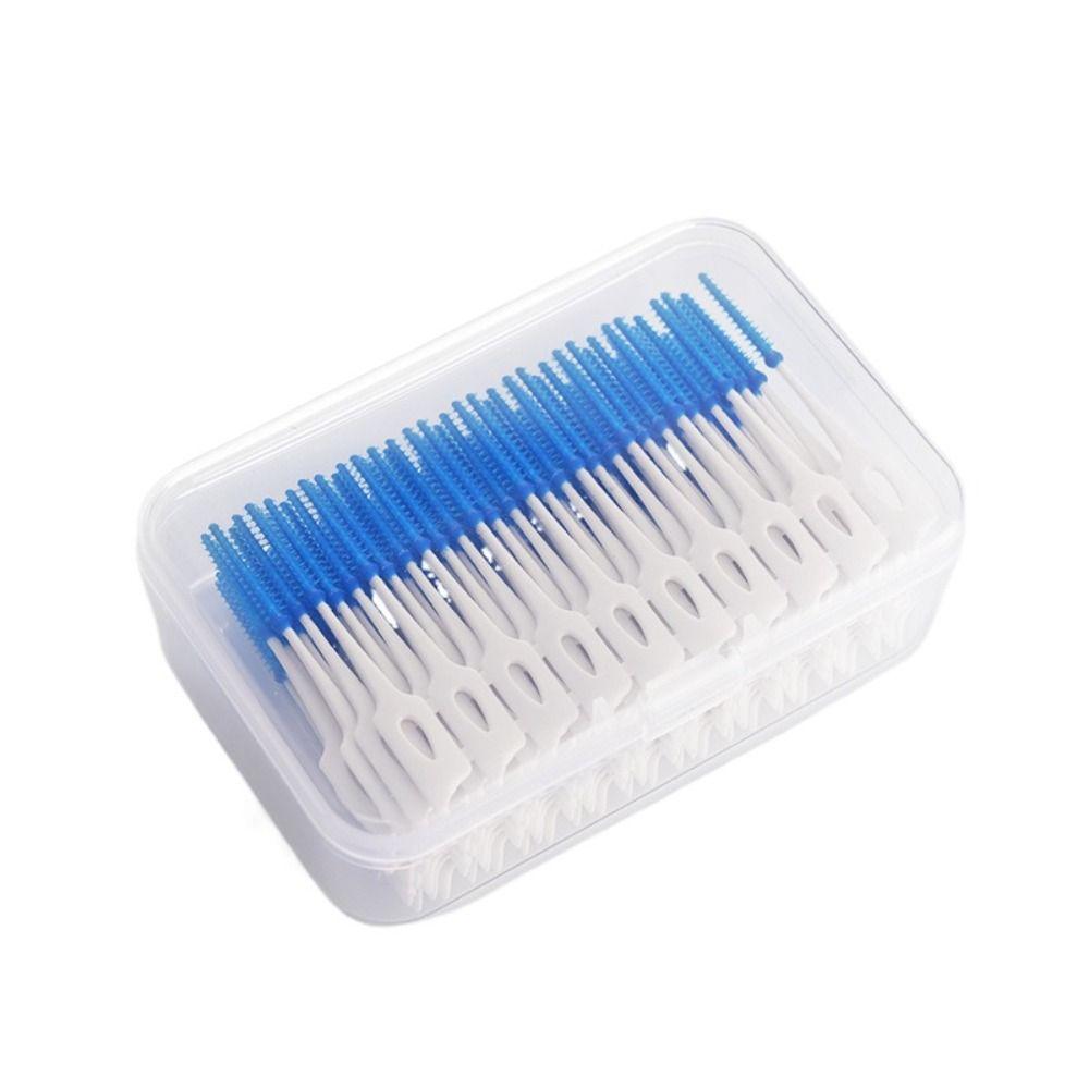 160Pcs with Thread Toothpicks Brushes Clean Between Teeth Oral Cleaning Tools Toothbrush Adult