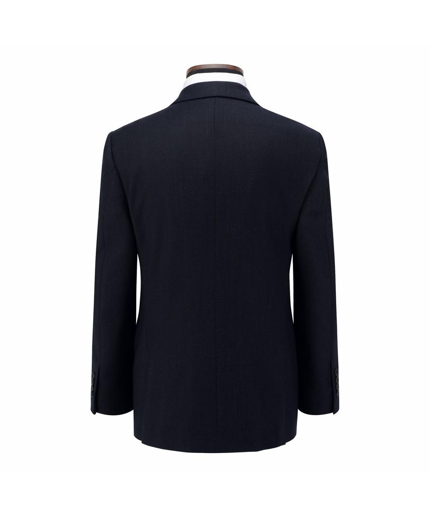 BRENTWOOD Wool Blended Micro Classic Suit Jacket - Navy Brfbw26742Nyx