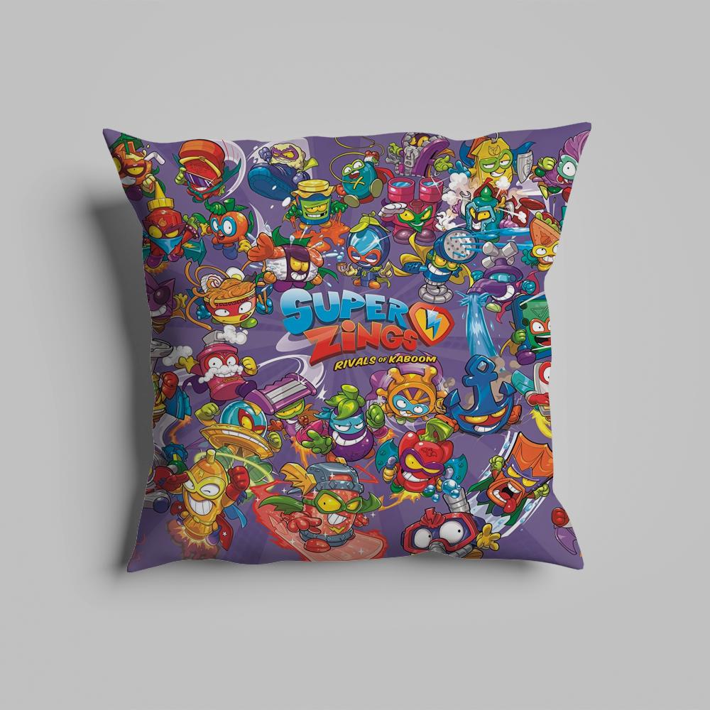 Pillow Case luxurious home office, sofa decorative Multi sized car seat cushions, pillowcases S-Superzings Cartoon