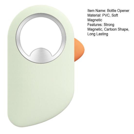 Открывалка для бутылок на холодильник, мощный магнит, компактный дизайн, портативный мультяшный инструмент для открывания пива, аксессуары для винного бара