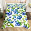 Blueberries Duvet Cover Sets Queen King Lightweight Quilt Covers Bedroom Decor Farmhouse Summer Fruits Bedspread Covers No Quilt