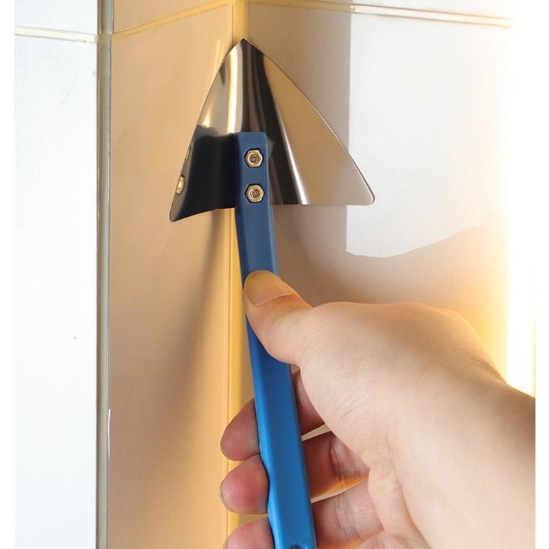 Шпатель из нержавеющей стали Инструменты для герметизации Угловой шпатель Пластиковая ручка Мастерок Малярная шпатлевка Внутренний наружный угловой шпатлевочный скребок