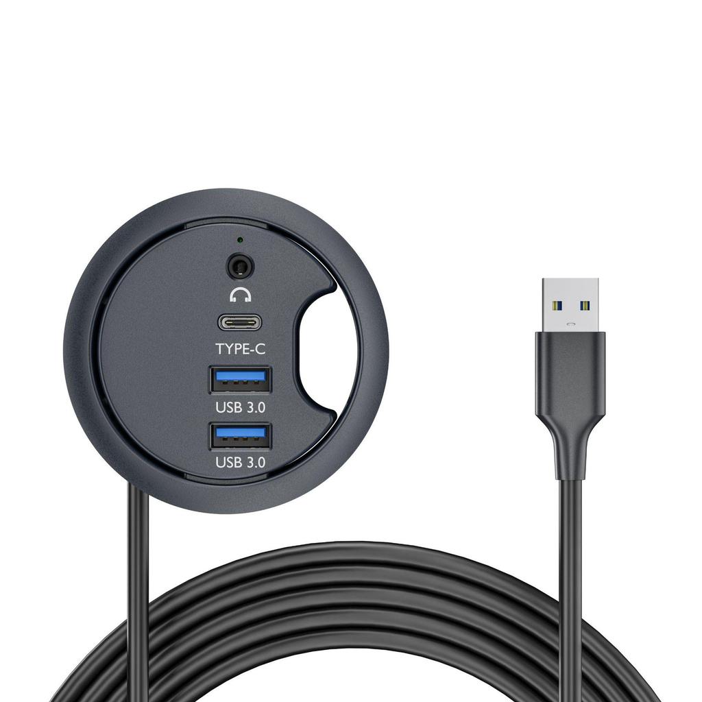 USB 3.0 концентратор для рабочего стола со считывателем SD/TF карт для офисного компьютера