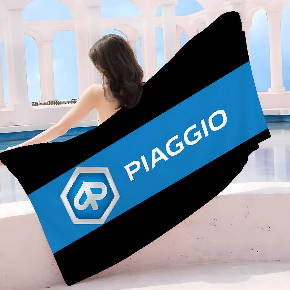 P-Piaggio Logo Bath Towel Microfiber Soft Water Absorbing Breathable For Girl Kids Decorative Cartoon Beach Towel