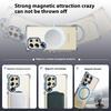 For Samsung Galaxy S25 Ultra Phone Case with Lens Kickstand Clear Cover Compatible with MagSafe