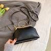 2026 New Shell Shaped Ladies Shoulder Bag with Sewn Car Lines Metal Handle Small Evening Handbag for Women