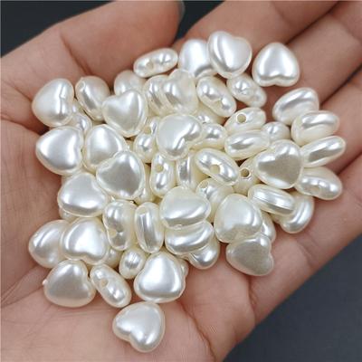5 шт./20 шт. искусственный жемчуг, акрил, белая звезда, ракушка, сердечки, бусины, серьги, аксессуары для изготовления ювелирных изделий своими руками