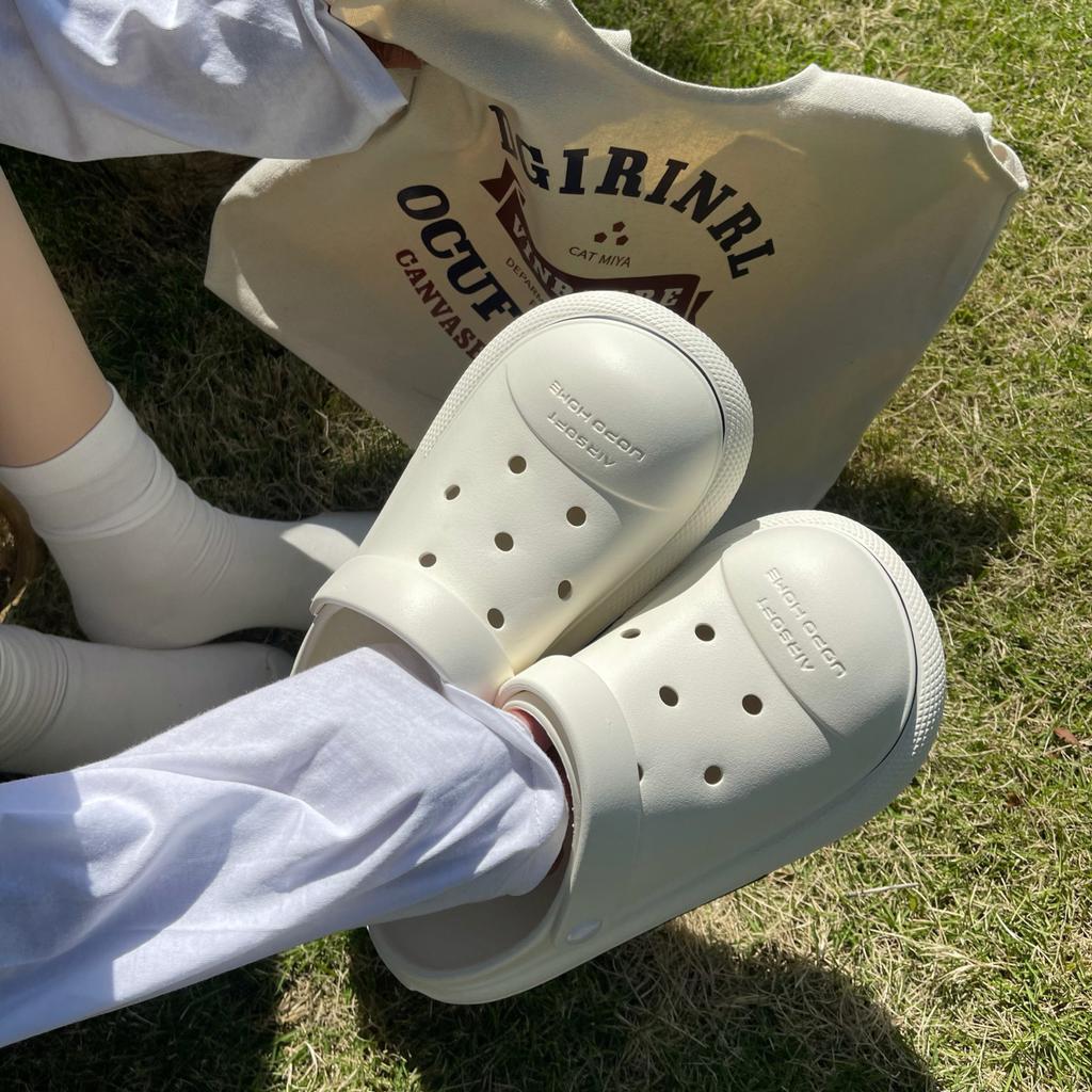 Flat Shoes Women's Baotou Home Slippers Thick-soled Slippers Women's 2024 New Hot-selling Roman Rubber Shoes Women's Slippers