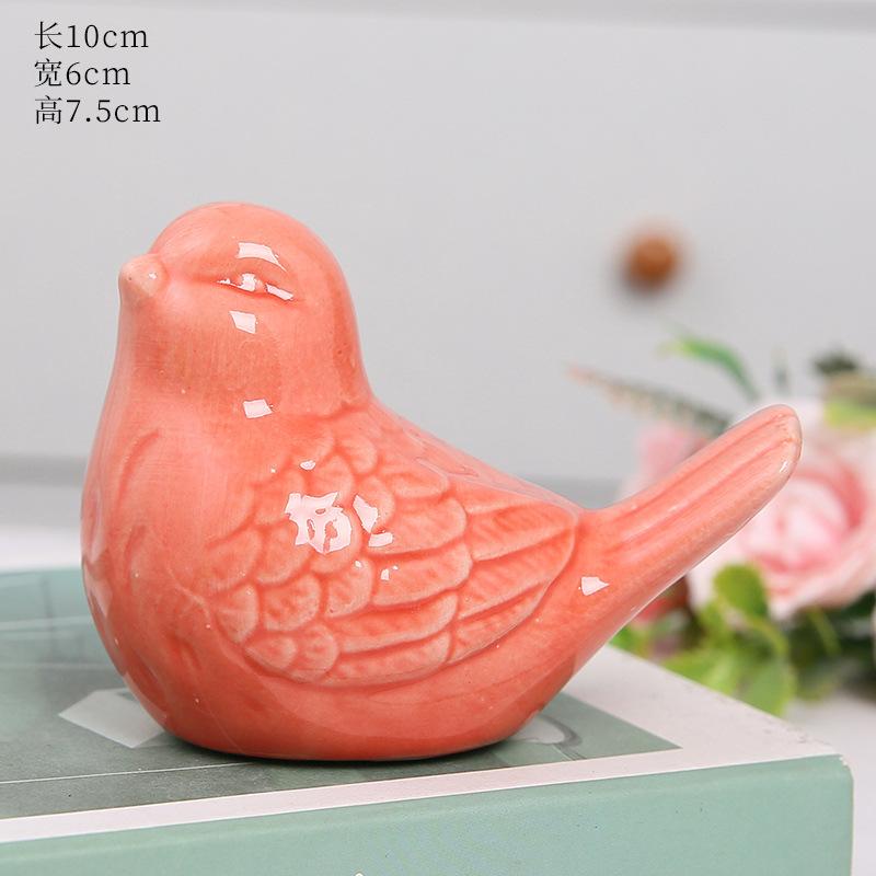 Cute Ceramic Bird Ornaments Simulated Accessories Home Ceramic Ornaments Decorations