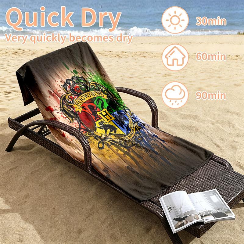 Harry Potter Beach towels also serve as bath towels summer essential a musthave for the outdoors the beach and the pool