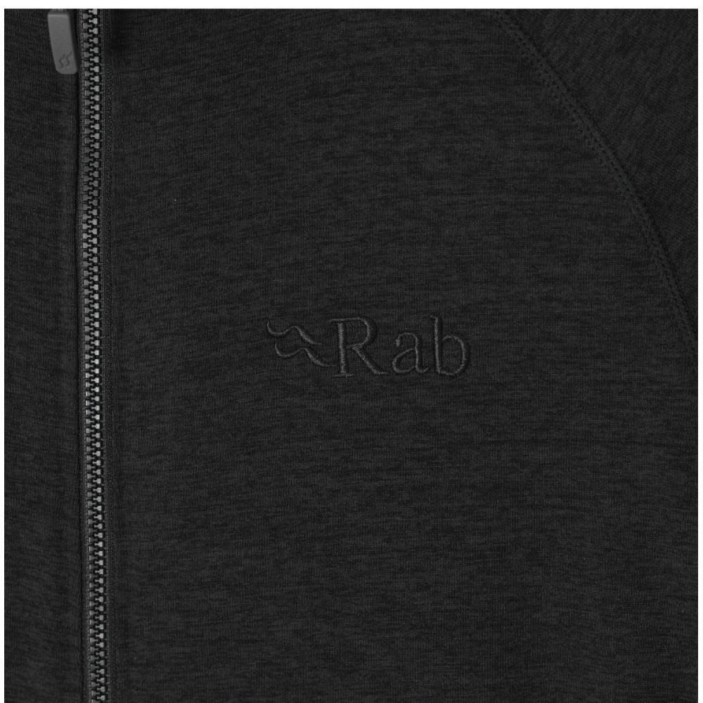 Rab Qff 72 Black Nexus Lightweight Stretch Mid Layer Mens Jacket