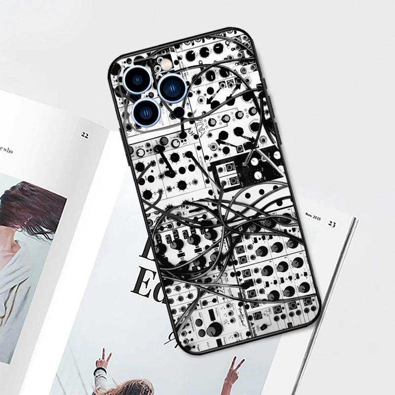 Винтажный чехол-синтезатор для iPhone 14, 13, 12, 11, 15 Pro Max Plus XS Max X XR 7 8 Plus 13 12, мини-чехол для телефона
