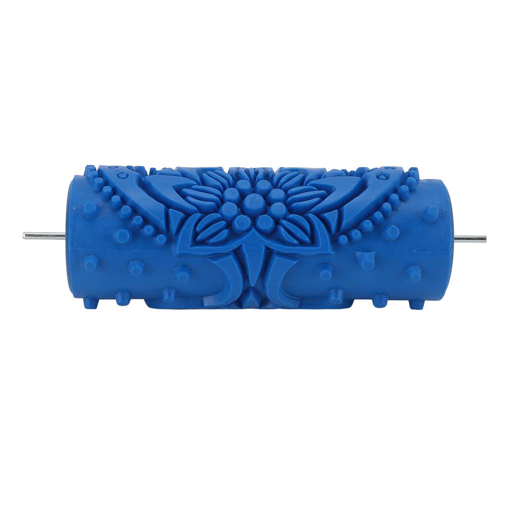 Art Texture Roller Multifuntional Round Washable Reusable Decorative Embossing Rubber Roller for
