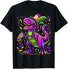Mardi Grawr T-Rex Dino Mardi Gras Funny Carnival Unisex T-Shirt