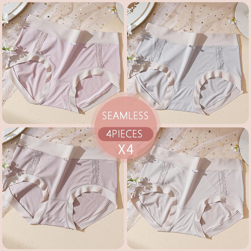 LANGSHA бесшовные трусики женское нижнее белье из ледяного шелка трусы со средней талией женские трусы женское нижнее белье