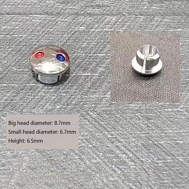 10 шт., ручка крана, горячая и холодная вода, знак, красная и синяя этикетка, декоративная крышка, смеситель для кухни и ванной комнаты, указатель для ручек кранов