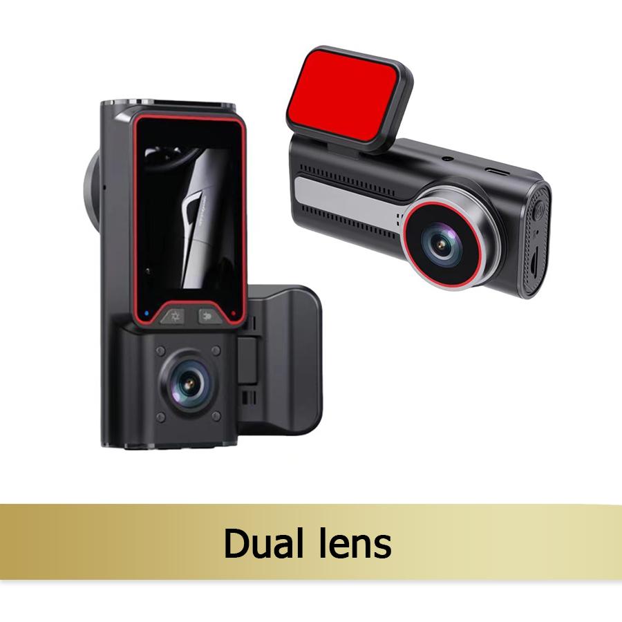 2''IPS Dash Cam 3way Driving Recorder Reversing Image Night Vision Fill-In Light HD 1080P Wide-Angle Dvr Car Charge Black Box