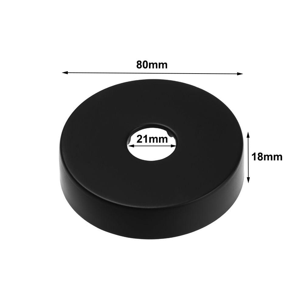 Black Faucet Decorative Cover Chrome Finish Wall Flange Cover New Trim Cover