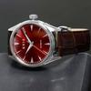 KNIS Varnish Made In Japan Automatic Watch Sapphire Glass 10 ATM Water Resistant Mechanical Wine Red Brown Leather Men's KN001-RDBRLE