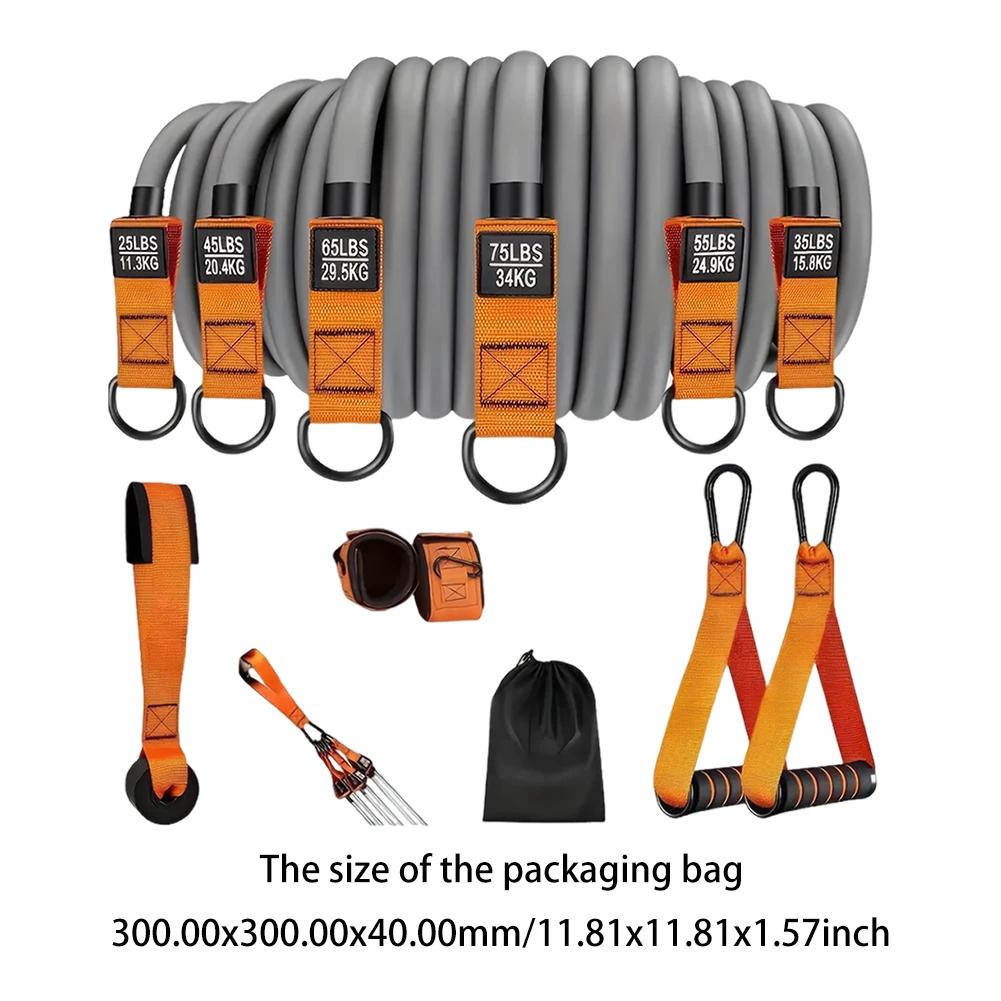 Многофункциональный Пилатес-бар и Эспандеры Портативный Утяжеленный Пилатес-бар для Упражнений для Женщин и Мужчин Домашний Зал Упражнения Фитнес