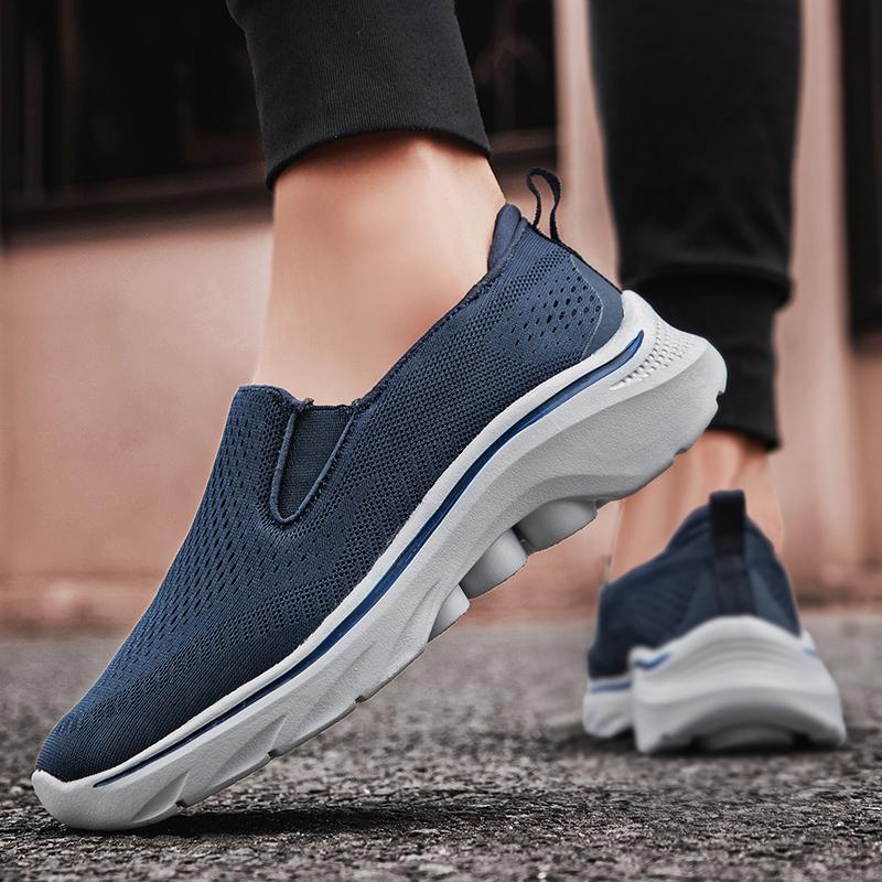 Новые модные повседневные мужские туфли высокого качества, ленивые туфли для людей среднего и пожилого возраста, нескользящие туфли 46, 47, 48, большой размер