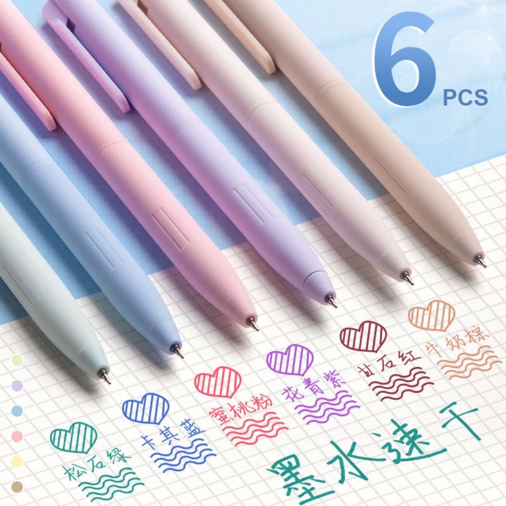 Office Supplies Students Gift Painting Morandi Color Signing Pen Neutral Pen Press Type Gel Pen