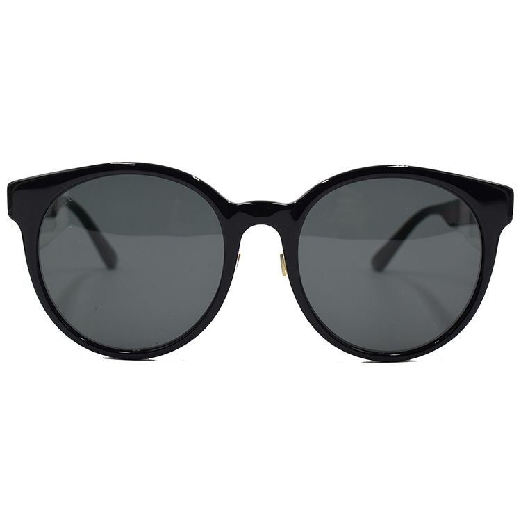 Gucci Classic Web Series Round Sunglasses Women sunglasses Black GG0416SK-002