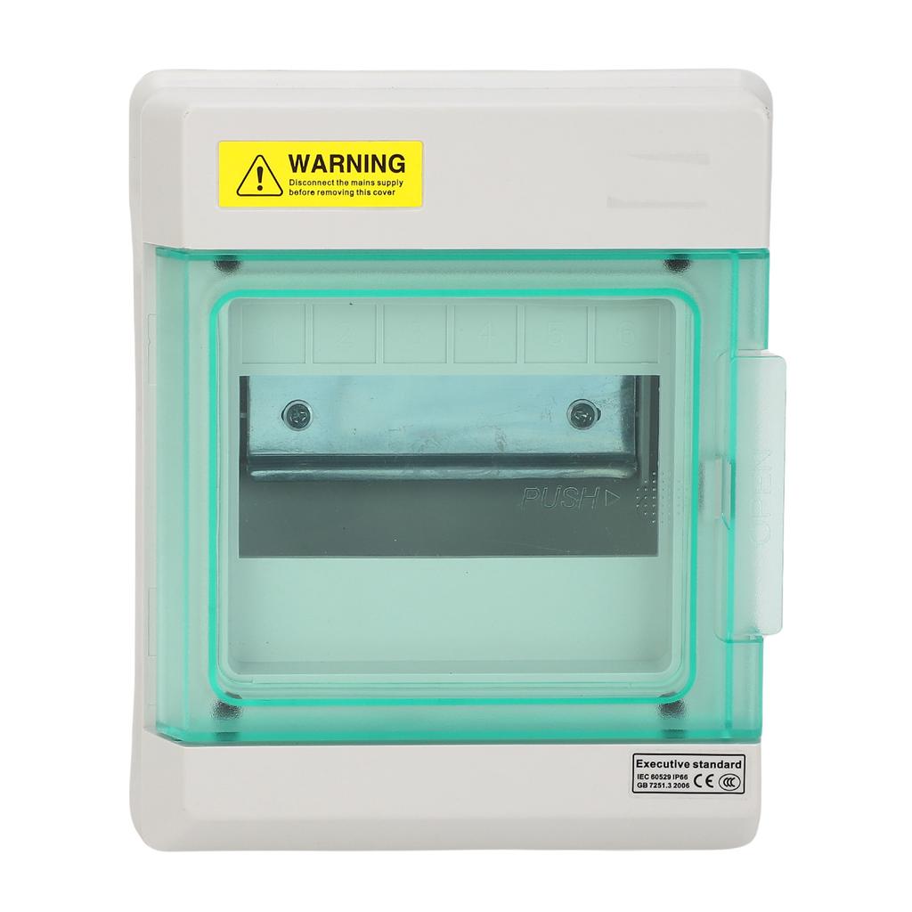 Распределительная коробка на 6 выводов IP66 Водонепроницаемая DIN-рейка Уличный корпус для автоматических выключателей Распределительная коробка питания