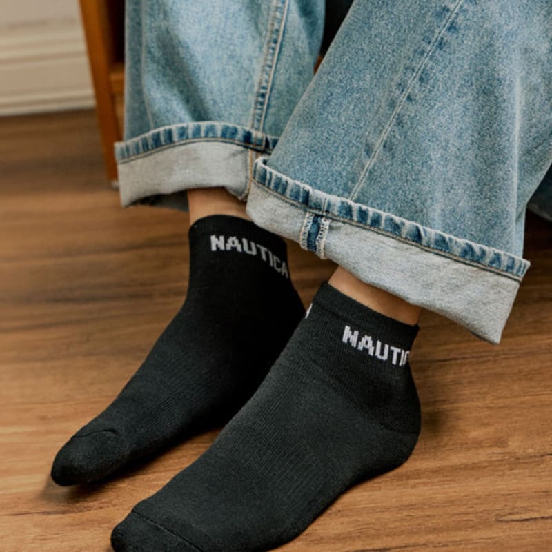 NAUTICA Фирменные подушечные носки с коротким рукавом, 5 пар