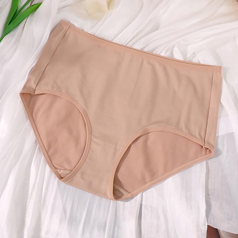 Трусики больших размеров женские с высокой талией, женские дышащие трусы с подъемом бедер