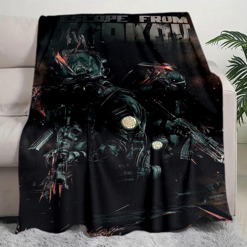1PC Escape Tactical Camouflage Military Uniform Mask Perfect All Seasons Soft Comfortable Blanket Suitable Sofa Office Outdoor Travel Home Use