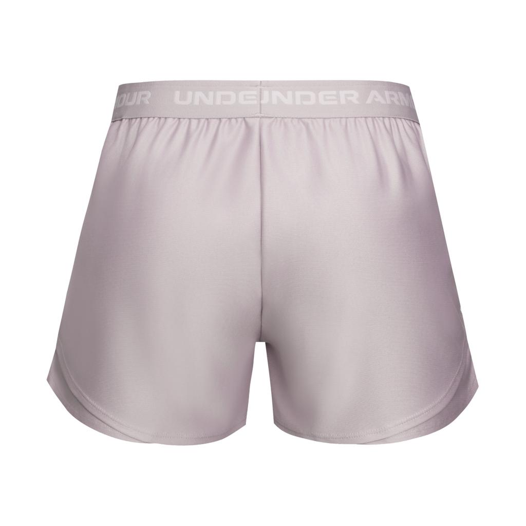 Under Armour Легкие тренировочные однотонные минималистичные дышащие универсальные повседневные спортивные шорты женские шорты Рассветно-серый Розовый 1390379-009