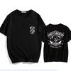 Trend Spring and Autumn Men's Loose Street Skull Pattern Printed T-Shirt Y2K Skull Harajuku Shirt Men's T-Shirt Tops
