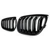 For BMW 3 Series E92 E93 Coupe M3 2008-2010 2x Car ABS Grille Front Kidney Grill Doulbe Line Style 51137157277 51137157278 Parts