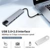 USB-C хаб 8 в 1 Type C 3.1 к 4K HDMI адаптер с RJ45, кард-ридером SD/TF, док-станция PD для компьютера, MacBook, ноутбука
