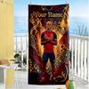 Lamin Yamal Customize Your Name Beach Towel Super Soft Microfiber Quickdry Fabric Perfect For Traveling Yoga Camping And Swimming