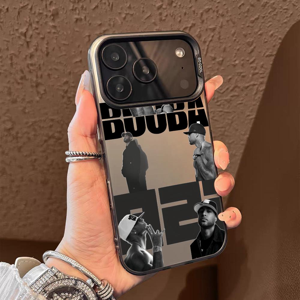 B-Booba Singer Phone Case For iPhone 17 16 15 14 13 12 11 Pro Max Air Matte Laser Aurora Shockproof Funda