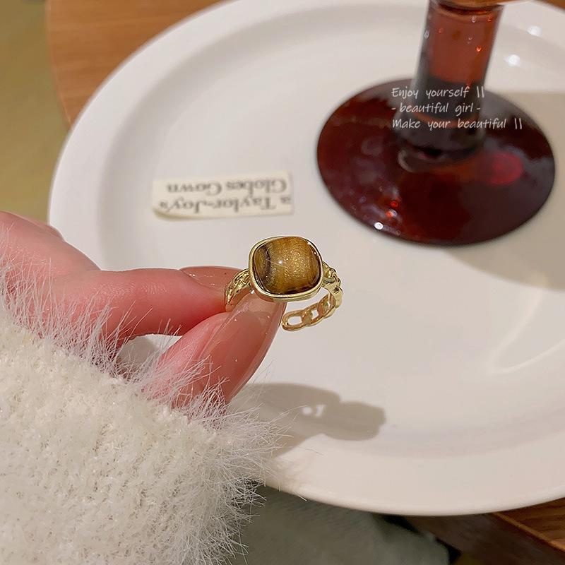 Комплект колец Love с корейским цирконием — роскошные простые кольца для универсального стиля