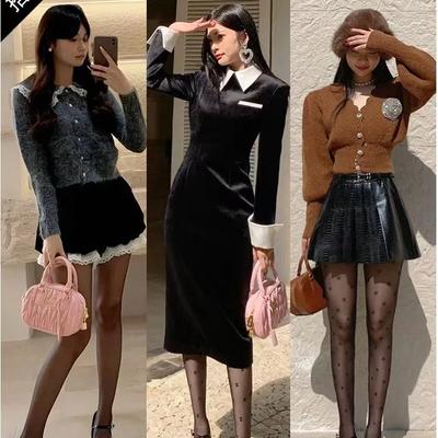 2024 Mary Jane Туфли на толстом каблуке женские квадратные туфли на высоком каблуке Temperament Line с Rhindiamonds лакированная кожа профессиональная обувь 8 см