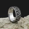 Винтажное скандинавское кельтское кольцо Триединства с узлом викингов для мужчин и женщин из нержавеющей стали, амулет Одина викингов, ювелирное украшение, подарок