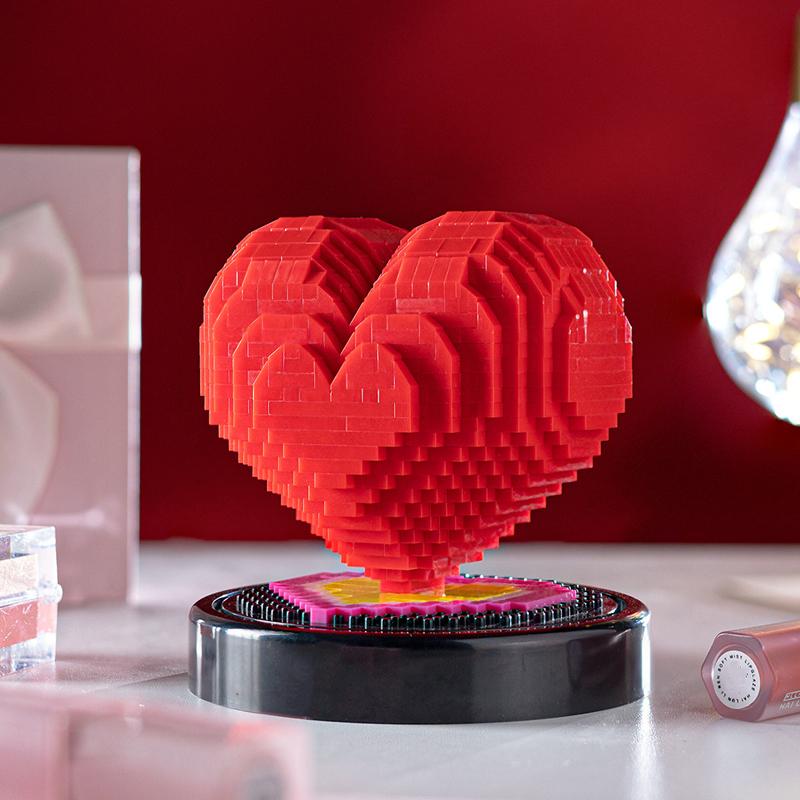 Creative Micro Diamond Love Building Blocks Valentine's Day Gift Girls Birthday Gift Confession Artifact Couple Gift Ornaments