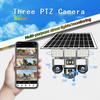 Outdoor Solar Surveillance Camera HD Night Vision Low Power Consumption Multifunctional Three Ball Street Light Camera