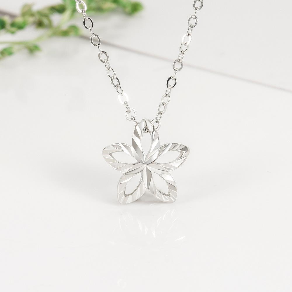 Персональное ожерелье с подвеской в ​​форме полого листа в стиле ретро, ​​цепочка на ключицу со звездой