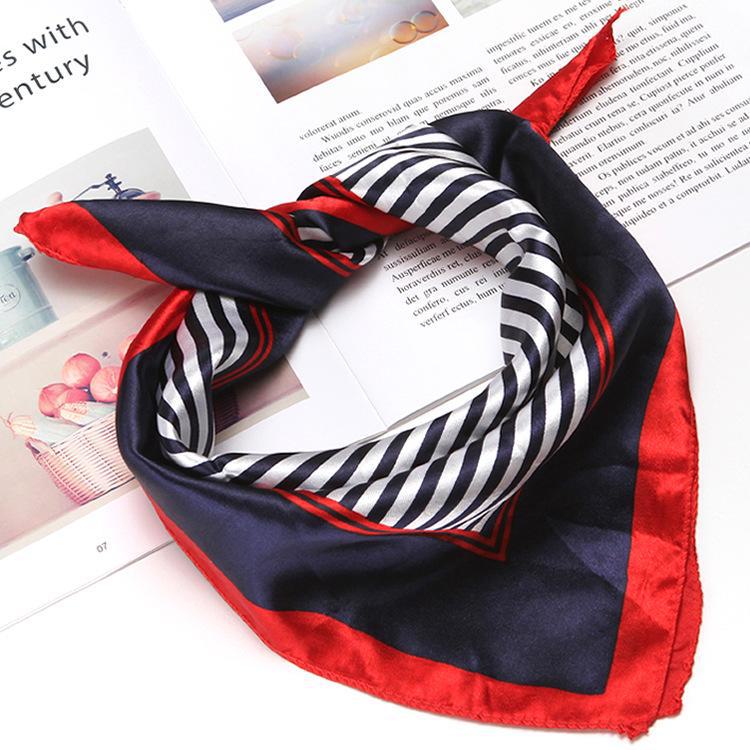 Шелковый шарф весна-осень: Профессиональный женский квадратный шарф для офисных работников