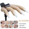 Professional Silicone Nail Practice Hand Model with Stand - Flexible Movable Fingers