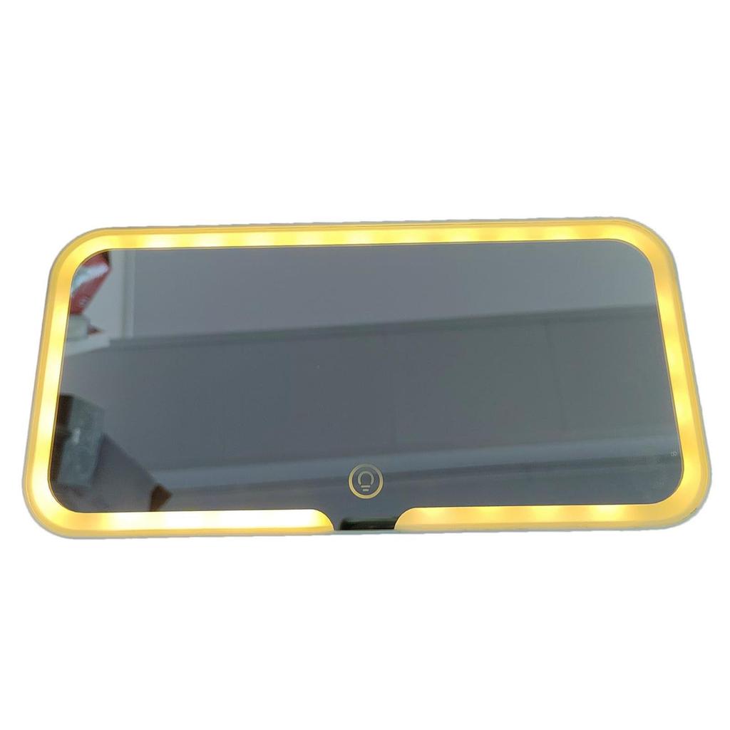 Car Sun Visor LED Makeup Mirror with Three-Color Stepless Dimming